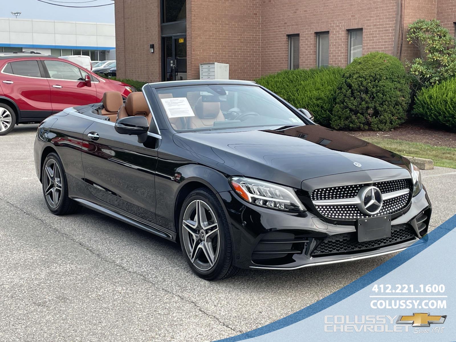 Black 2020 Mercedes-Benz C-Class Convertible All-Wheel Drive 9-Speed Automatic